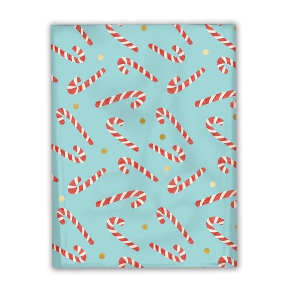 Candy Cane Poly Mailers 10x13 Pack of 25 - Picture 2 of 8